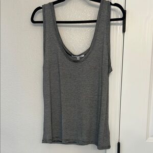 Gray Striped Women's Tank Top